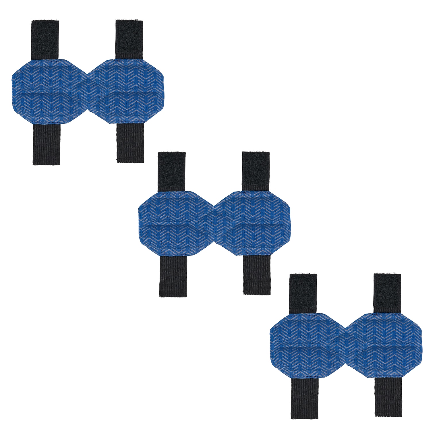 Chill-Its 6613 Hard Hat Cooling Ratchet Pad, Microfiber, Blue, 3/Pack (12449)