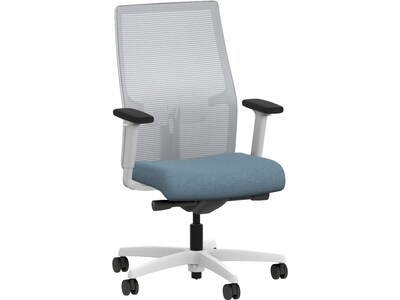 HON Ignition 2.0 Fabric/Mesh Swivel Task Chair, Carolina/Designer White (HIWMMKD.Y2.A.H.IF.HAML21.DW