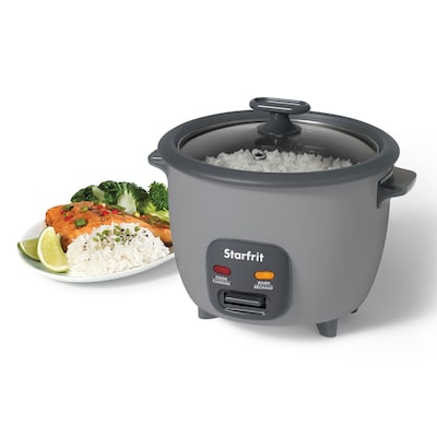 Starfrit SRFT024739 10-Cup Electric Rice Cooker with Ceramic Pot, Gray (SRFT024739)