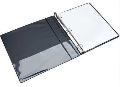 AbilityOne 1 3-Ring Non-View Binders, D-Ring, Black (NSN4208078)