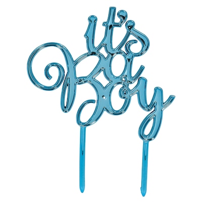 Party City Its a Boy Cake Topper, Blue (AM100027)