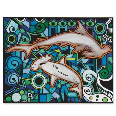 S&S Velvet Art Sharks! Posters, 12/Pack (PS1401)