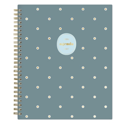 2026-2027 Blue Sky Sincerely Jules Swiss Daisy Marina 7 x 9 Academic Year Weekly & Monthly Planner, Plastic Cover (159090)