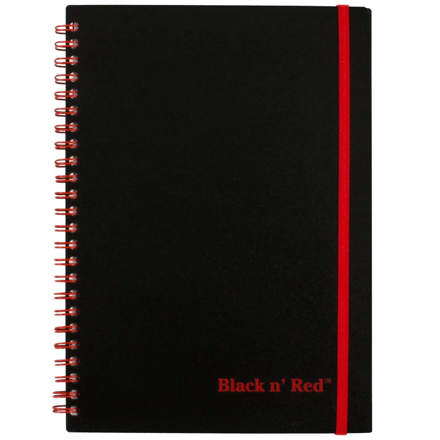 Black N Red 1-Subject Professional Notebooks, 5.875 x 8.25, Wide Ruled, 70 Sheets, Black (JDK-C67009)