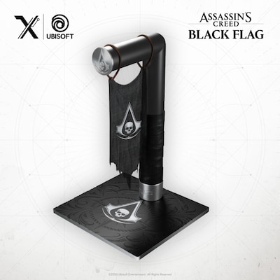 LEXIP Black Flag Headset Stand, Black (UBXLXHD0004)
