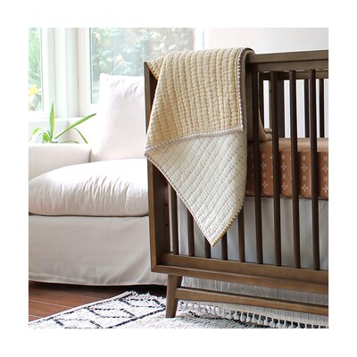 Baby Crane Kendi Quilted Blanket, Neutral (BC-120QB)