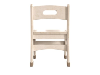 Flash Furniture Bright Beginnings Wooden Classroom Chair, Brown, 2 Pieces/Set (MK-KE24435-GG)