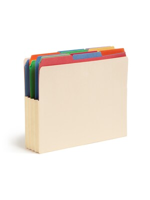 Smead® End Tab File Pocket, Reinforced Straight-Cut Tab, 3-1/2 Expansion, Fully-Lined Gusset, Lette