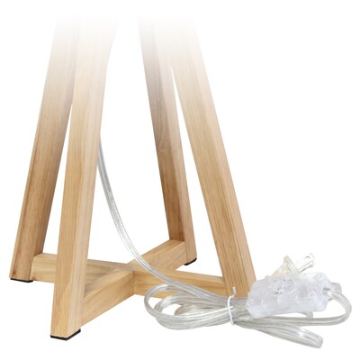 Creekwood Home 19" LED Table Lamp, Natural/White (CWT-1001-NH)