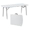 NPS Heavy Duty Fold-in-Half Table, 30 x 72, Speckled Gray (BMFIH30721)