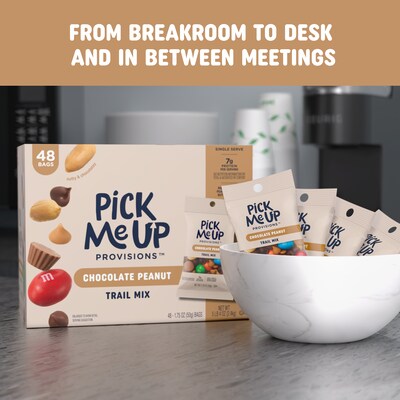 Pick Me Up Provisions™ Chocolate Peanut Trail Mix, 1.75 oz., 48 Bags/Box (PM63388)