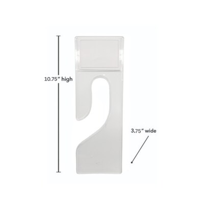 NAHANCO King Size Plastic Size Divider, Black, 100/Pack (275E-100)