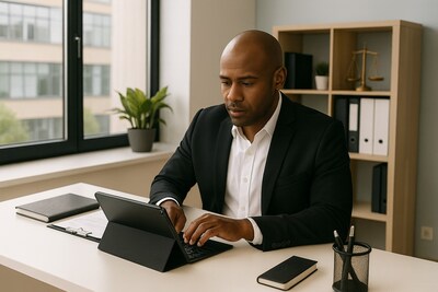 SaharaCase Navigate Keyboard Case with Built-in Track Pad for Galaxy Tab S11, 7 Backlight Colors, Smooth Finish, (TB00493)