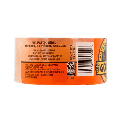 Gorilla Transparent Clear Tape, 1.88" x 18 yds., Crystal Clear (6060002)