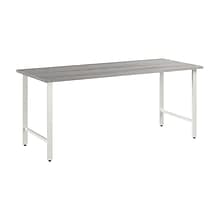 Bush Business Furniture Hustle 72W Computer Desk with Metal Legs, Platinum Gray (HUD272PG)
