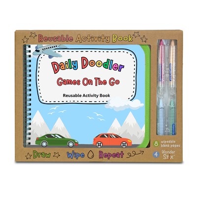 The Pencil Grip Daily Doodler Reusable Coloring Book, 12 Pages (TPG845)
