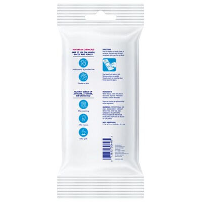 Purell Clean & Go Cleaning Wipes, Fresh Scent, 20 Wipes/Pack, 12Packs/Carton (9269-12-CMR)