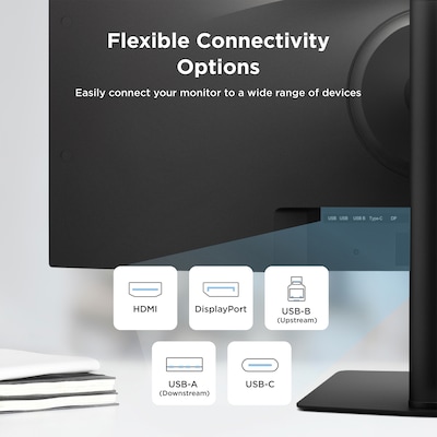 ViewSonic 34" Curved UWQHD 120Hz Monitor, Built-In Speaker, Universal Docking Station, Adjustable, HDR10, Black (VG3420C)