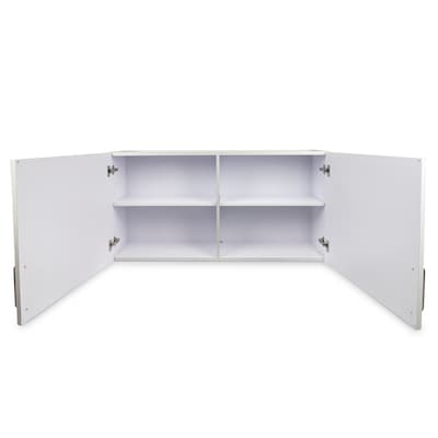 Viva Comfort 24"H x 47"W Wall Mounted Medical Cabinet, 2-Doors, Gray (ADI902-WALL48-G-MK)