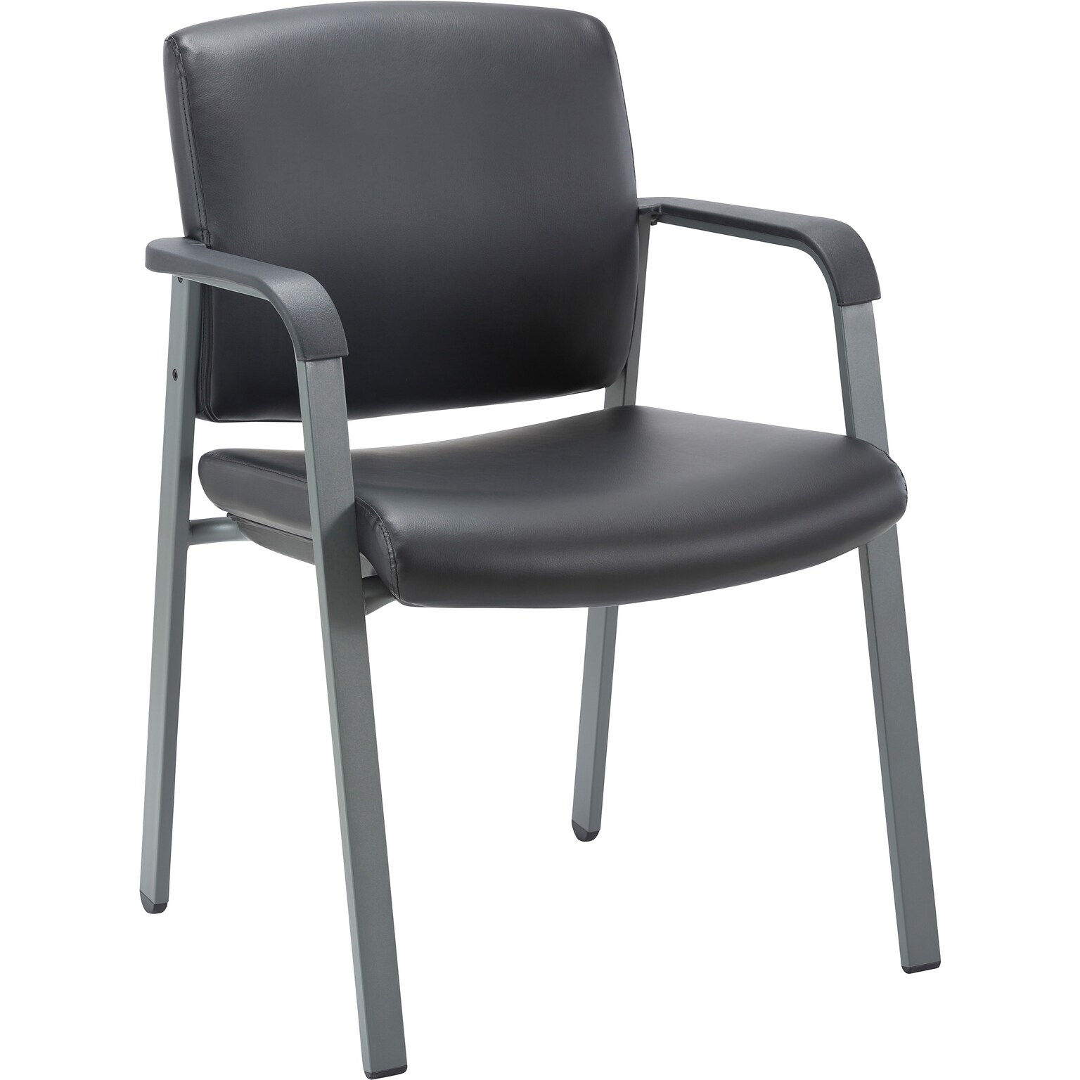 Lorell Healthcare Upholstery Guest Chair, 23.5W x 22.4D x 32.8H, Black (LLR30950)