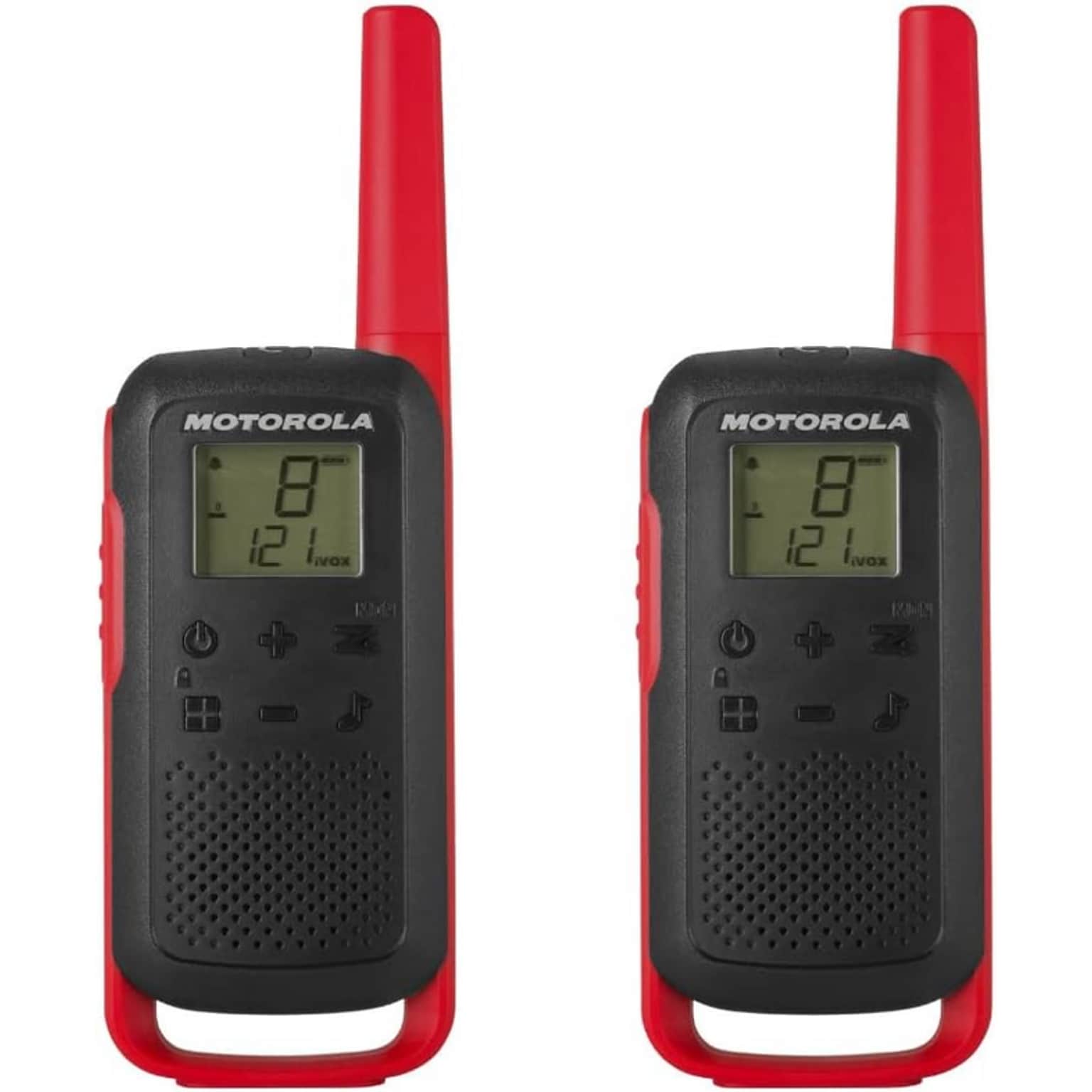 Motorola Talkabout Series 2-Way Radios, 2/Pack, Red/Black (T210)