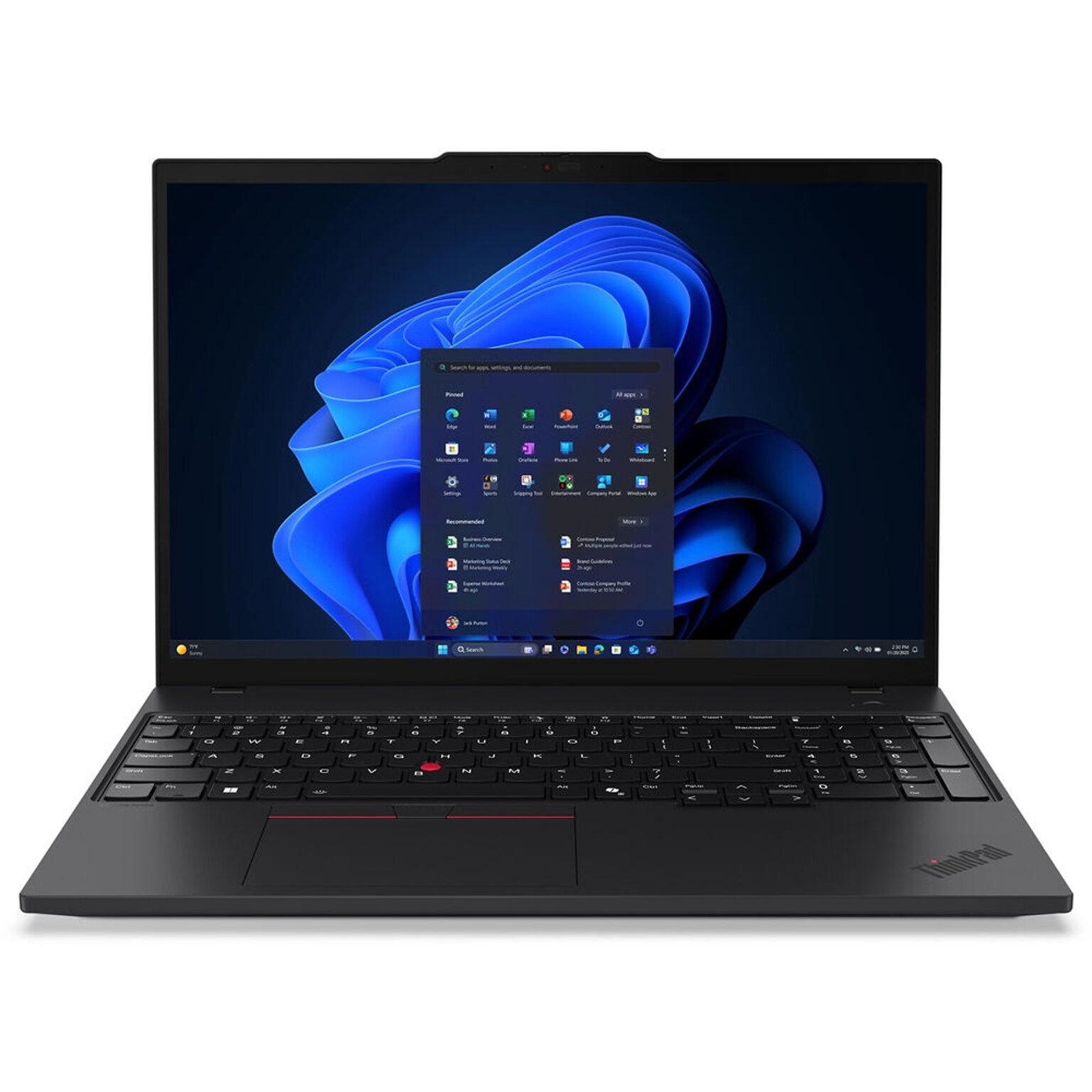 Lenovo ThinkPad T16 Gen 4 16 Touchscreen AI Laptop, Intel Core Ultra 7 255U, 2GHz, 32GB RAM, 512GB SSD, Windows 11 Pro