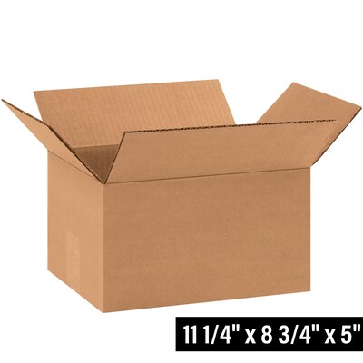 11.25 x 8.75 x 5 Shipping Boxes, 32 ECT, 25/Bundle (1185R)