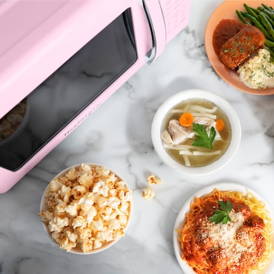 Nostalgia Retro 0.7 cu. ft. Countertop Microwave, Pink (NRMOPMSW7PK6A)