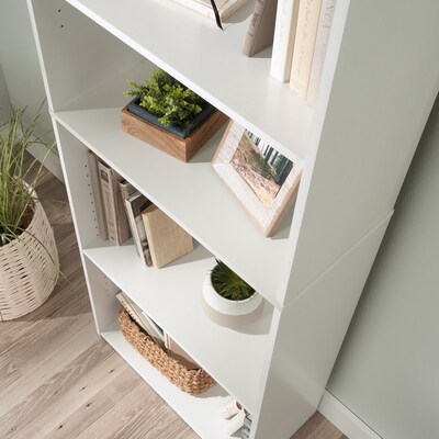Sauder Beginnings 71"H 5-Shelf Bookcase, Soft White (415542)