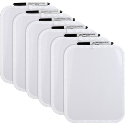 Lorell Dry-Erase Whiteboard, 11 x 8.5, 6/Bundle (LLR75620BD)