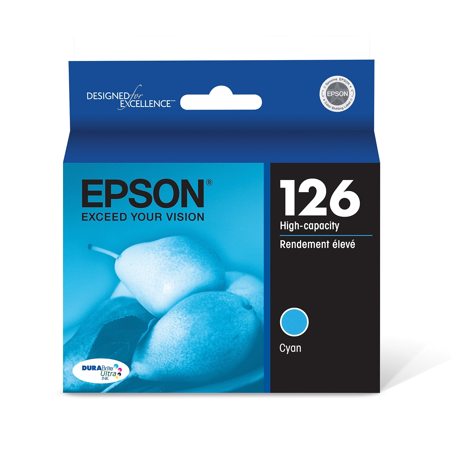 Epson T126 Cyan High Yield Ink  Cartridge (T126220)