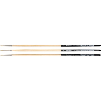da Vinci CHUNEO Oil Synthetic Hog Round Brush, 3 /Pack (DVXVA77291-3)