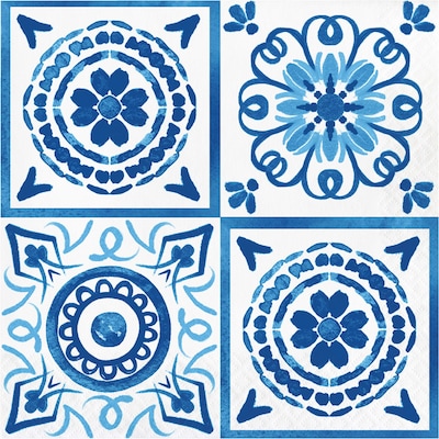 Creative Converting Blue Willow Party Kit, Blue/White, Serves 16 (DTC9508E2G)