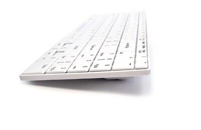 Man & Machine Its Cool Wireless Washable Keyboard, White (ITSC/BTWI/W5)