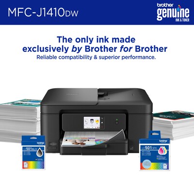 Brother Work Smart  MFC-J1410DW Wireless Color All-In-One Inkjet Printer, Best for Home Office