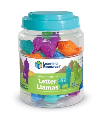 Learning Resources Snap-n-Learn Letter Llamas, Assorted Colors (LER6713)