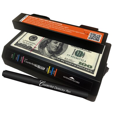 Dri Mark Tri-Test Counterfeit Detection Machine, Black (351TRI)