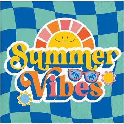 Creative Converting Summer Vibes Tableware Kit, Serves 8 (DTC9206E2A)