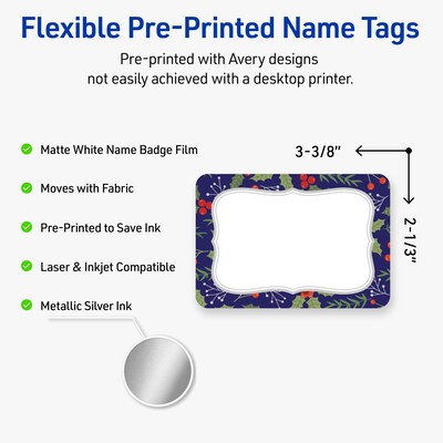 Avery Rectangle Multipurpose Labels, 2-1/3 x 3-3/8, White, 80/Pack (19479370621)