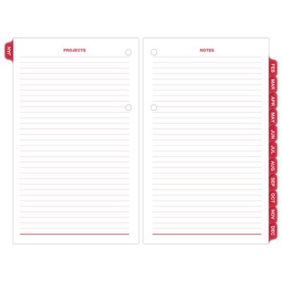 2027 AT-A-GLANCE Burkhart's Day Counter 7.5" x 4.5" Daily Calendar Refill Pages, White/Black (E712-50-27)