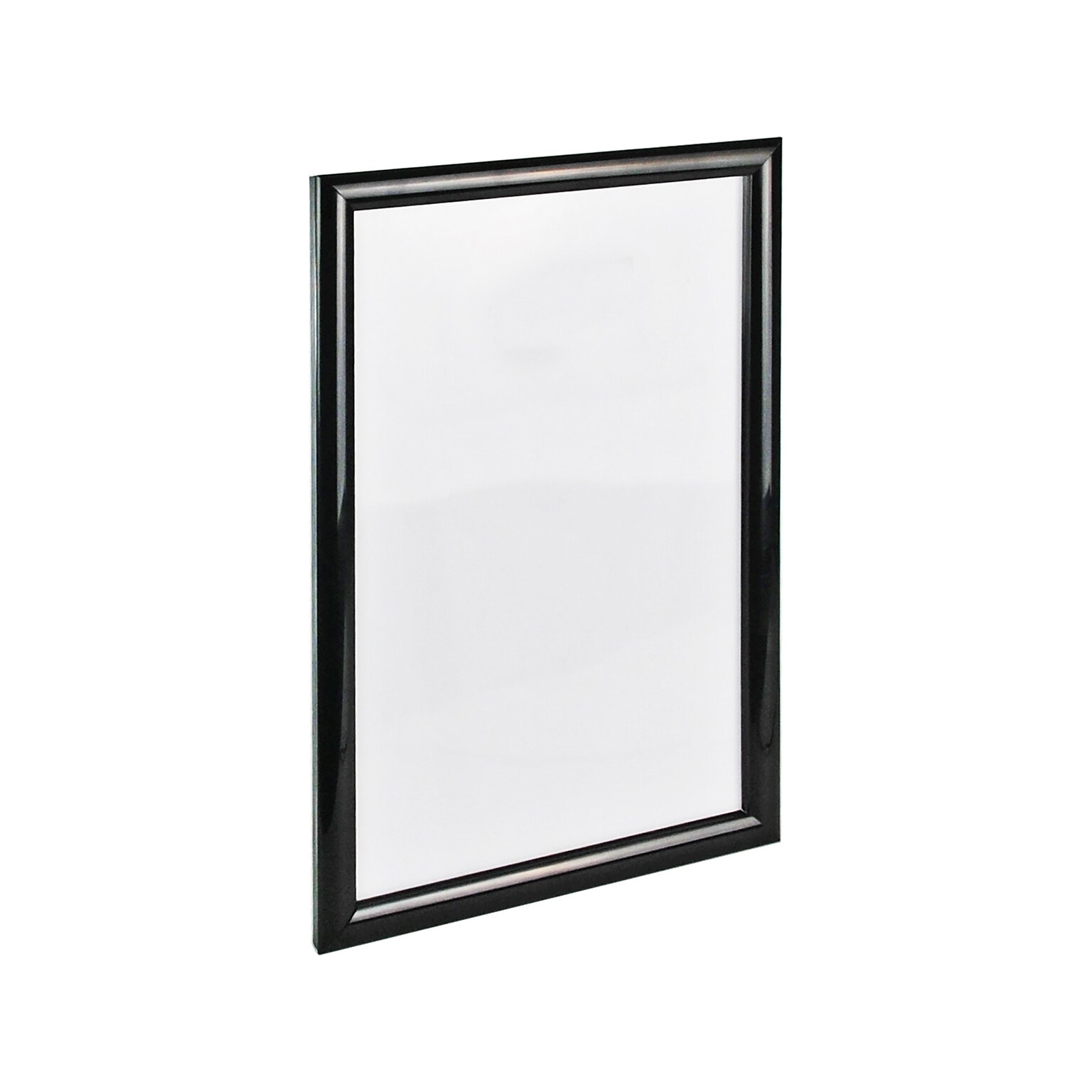 Azar Poster Holder, 11 x 17, Wall Mounted, Black Plastic (300340-BLK-2PK)