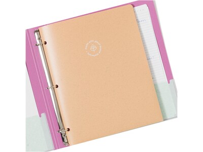 U Brands U-Eco 3-Hole Punched 2-Pocket Folders, Assorted Colors, 12/Pack (6600U01-12)