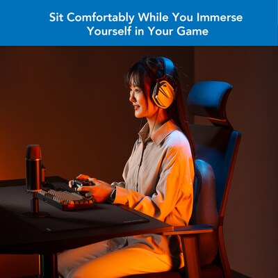 Mount-It! Ergo Collection Memory Foam Curved Back Support, Black (MI-1105)