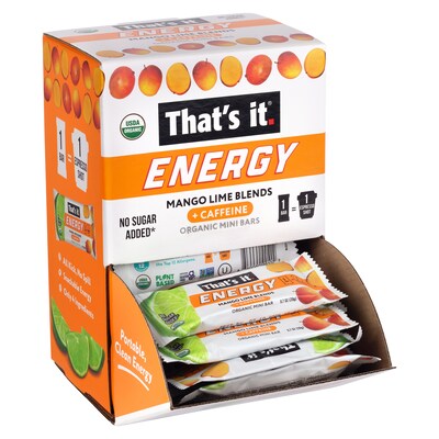 That's It Gluten Free Organic Mango Lime Blends Energy Bar, 0.7 oz., 36/Pack (220-02520)