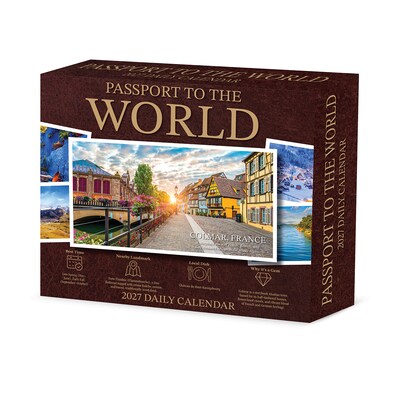 2027 Willow Creek Passport to the World 5.4 x 6.2 Day-to-Day Calendar (65037)