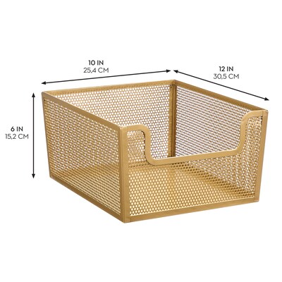 iDesign Steel Organizer, Soft Brass (25999)