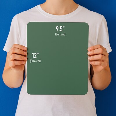 Flipside Green Chalkboard, 9.5" x 12", 12/Pack (10119)
