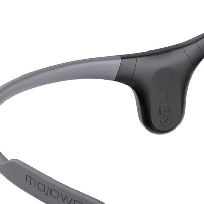 Mojawa Run Air/Mojo 2 Wireless Bone-Conduction Open-Ear Waterproof Headphones, Bluetooth, Black (RA-BK-GL-01)