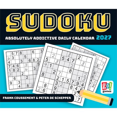 2027 BrownTrout Sudoku 6 x 5 Daily Day-to-Day Calendar, Assorted Colors (9781645917656)