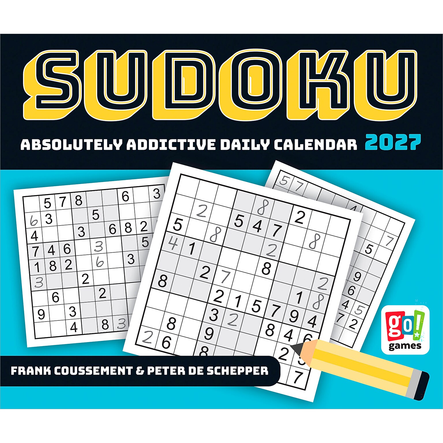 2027 BrownTrout Sudoku 6 x 5 Daily Day-to-Day Calendar, Assorted Colors (9781645917656)